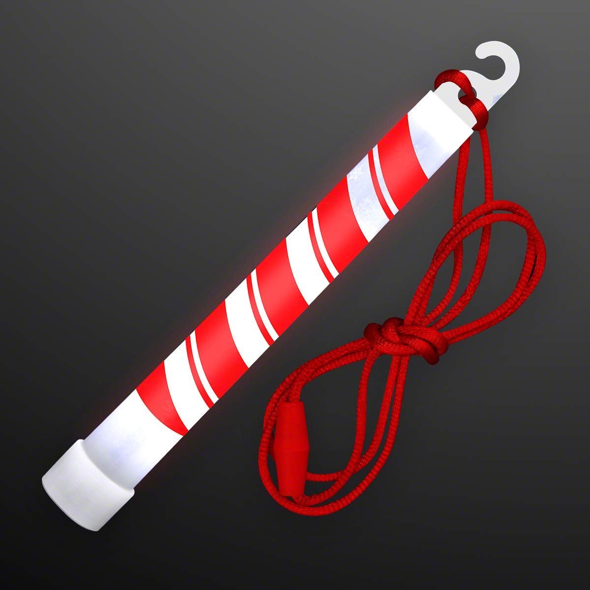 25 Pack of Premium 6" Candy Cane Christmas Glow Sticks