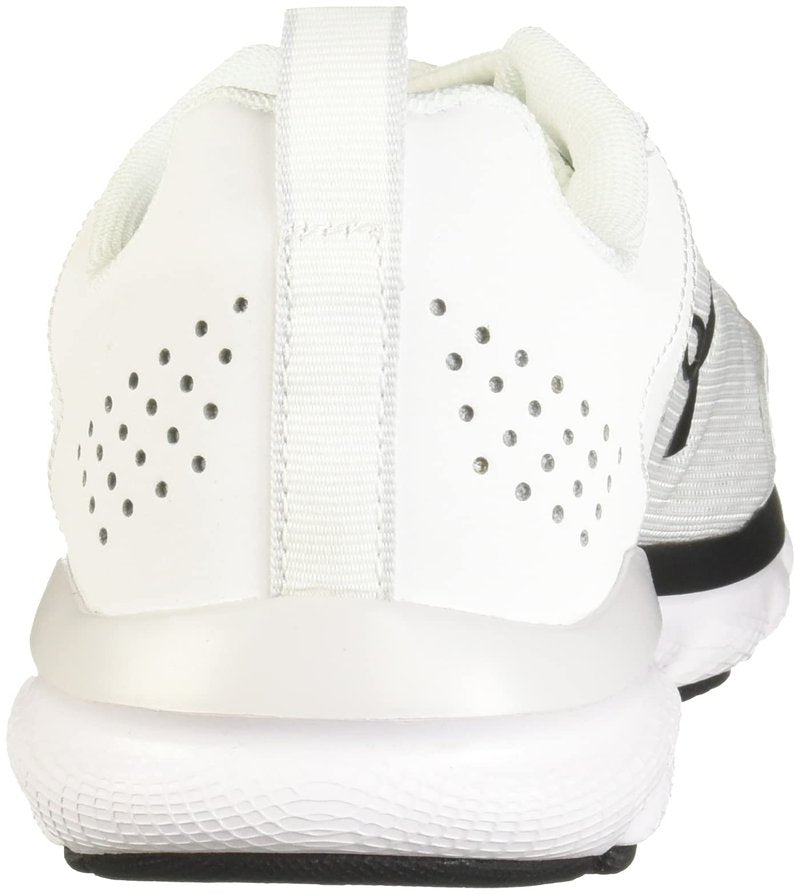 Under Armour Men's Charged Assert 9, White/Black, 8.5 Medium US