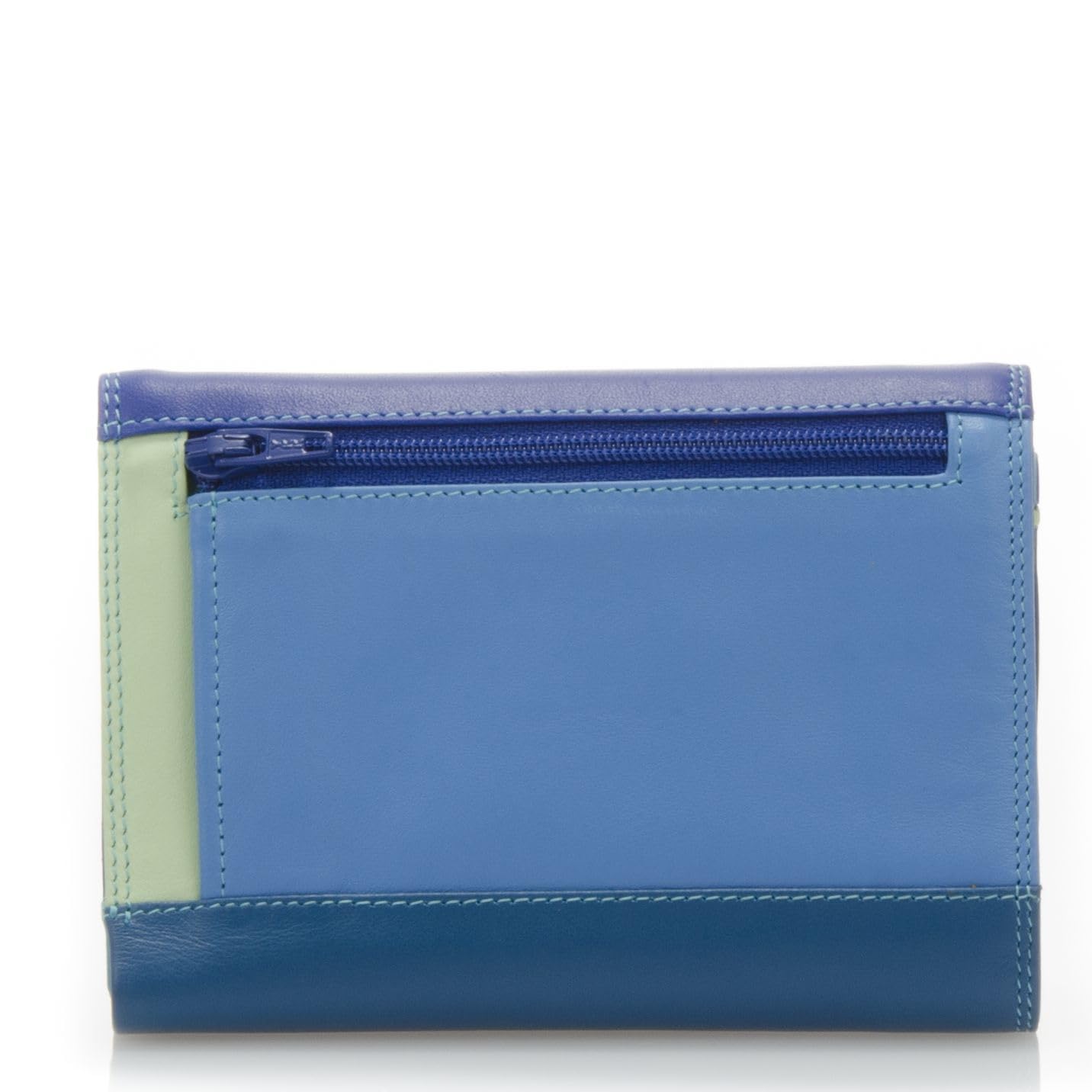 mywalit Double-Flap Wallet Leather Purse | 6 Credit Card Slots | ID Window, Coin Pockets & Pen | Seascape | Classy & Compact Accessory for Men & Women | Perfect for Everyday Use