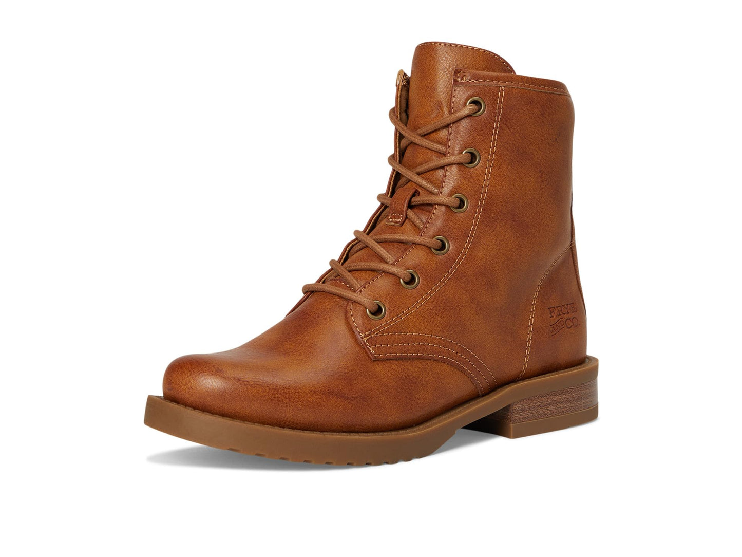 FRYE AND CO. Girls Chesnee Lace-Up 6 (Little Kid/Big Kid) Caramel 5 Medium Big Kid