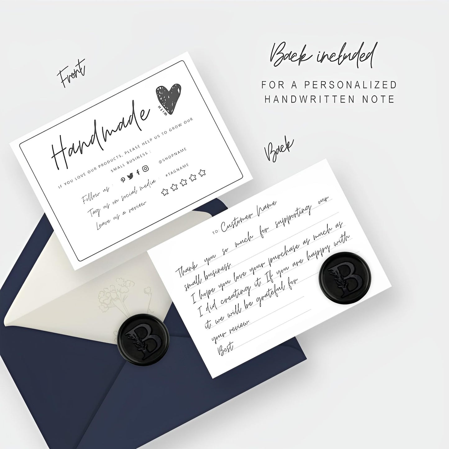 100Pcs Black Wax Seal Stickers Handmade Vintage Botanical Leaves Adhesive Letter Wax Stickers for Wedding Party Invitations, Envelope, Gift Wrap, Christmas(Initial I, Black)
