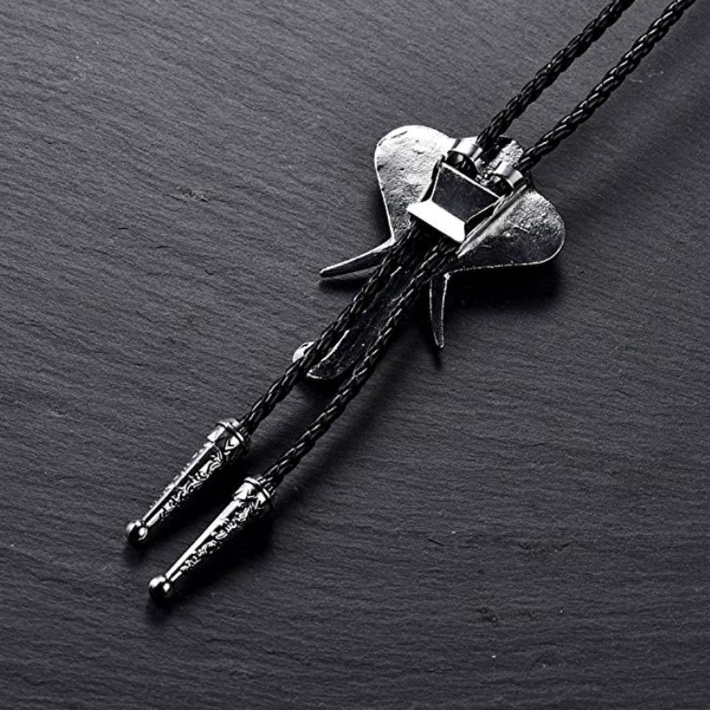 YYHJM Long Nose Elephant Silver Arrowhead Cowboy Bola Tie Western Bolo Tie…