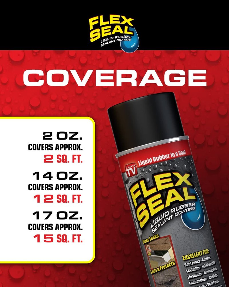 Flex Seal Mini, 3-Pack, White, Stop Leaks Instantly, Waterproof Rubber Spray On Sealant Coating, Travel Size, Perfect for Gutters, Wood, RV, Campers, Roof Repair, Skylights, Windows, and More