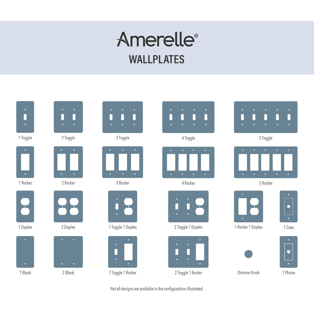 AMERELLE 84TRRB Wallplate, Rustic Brass