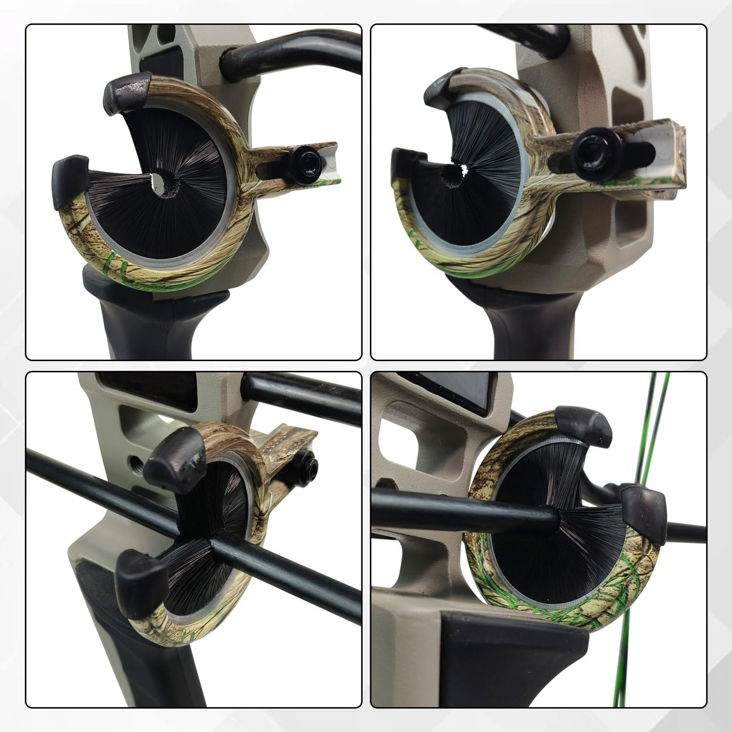 longbowmaker Whisker Biscuit Quick Shot Archery Arrow Rest - Full Containment Brush Rest for Accurate Shots for Left and Right Bow (Combo)