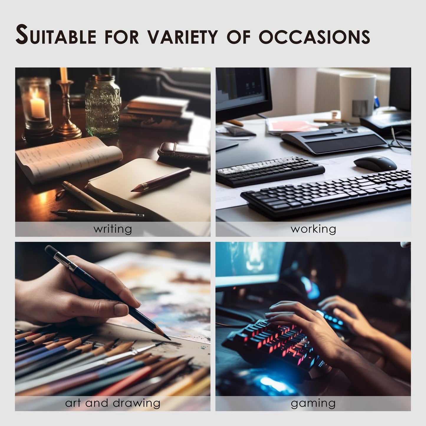 Large Desk Mat - 47.2"x 17" Non-Slip PU Desk Pad for Office and Home - Ideal for Large Mouse Pad and Desk Mats on Top of Desks(Dark Green)