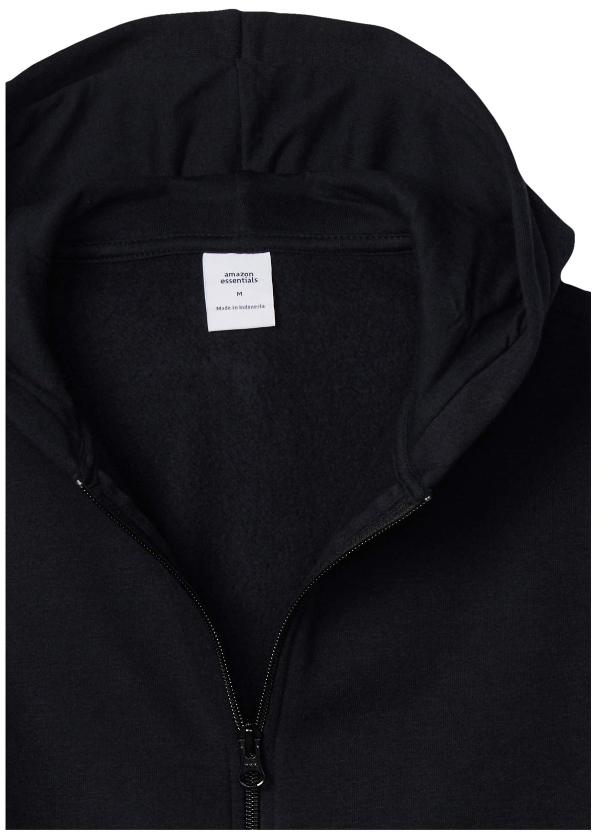 Amazon Essentials Hoodies - Boys' Black Zip-Up Sweatshirt, Medium, Fleece