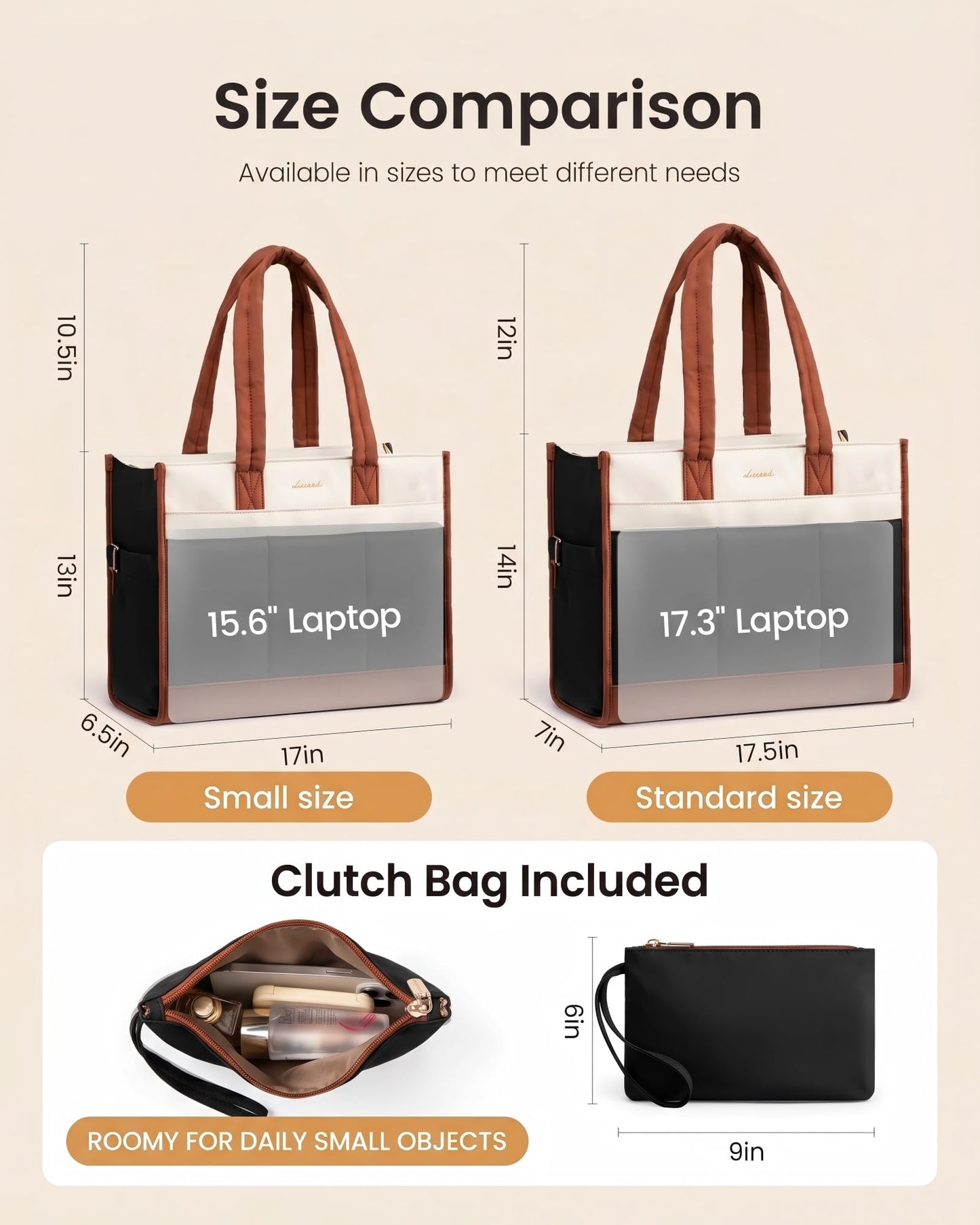 LOVEVOK Tote Bag for Women, Lightweight Puffer Work Handbag, 15.6 Inch Laptop Computer Purse for Nurse Teacher, 25L Quilted Travel Tote Shoulder Bag with Zipper for College Office Clinical Gym