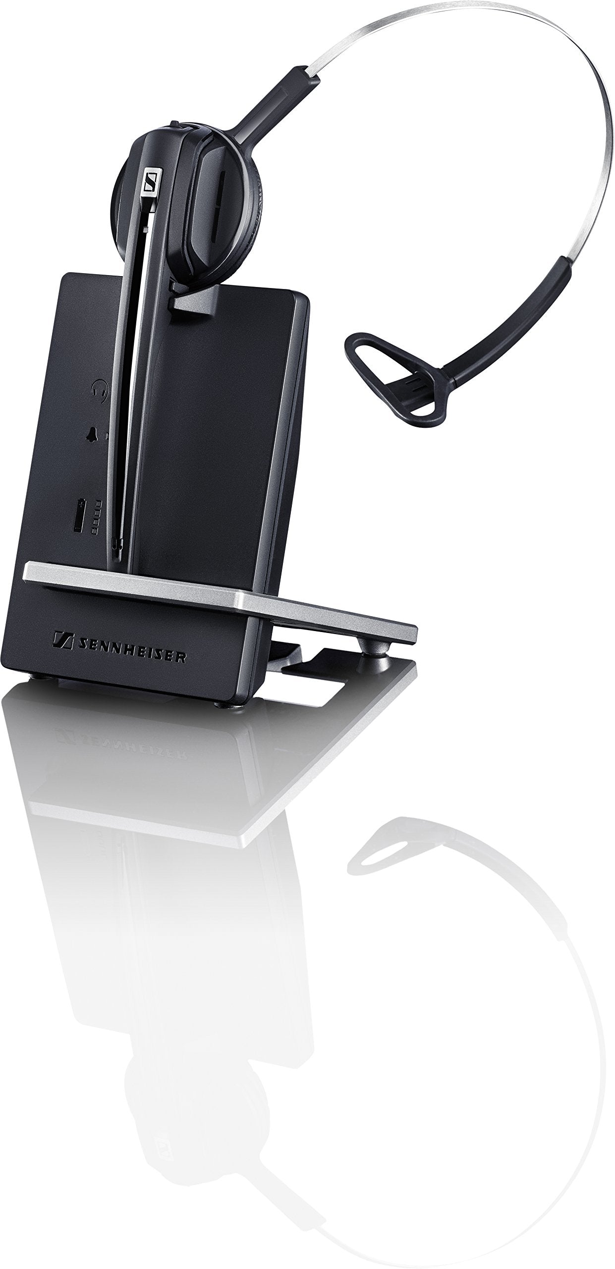 Sennheiser D 10 USB - US (506414) Single-Sided Wireless DECT Headset for Direct Softphone/PC Connection, with Noise Cancelling Microphone & 12-Hour Talk Time (Black)