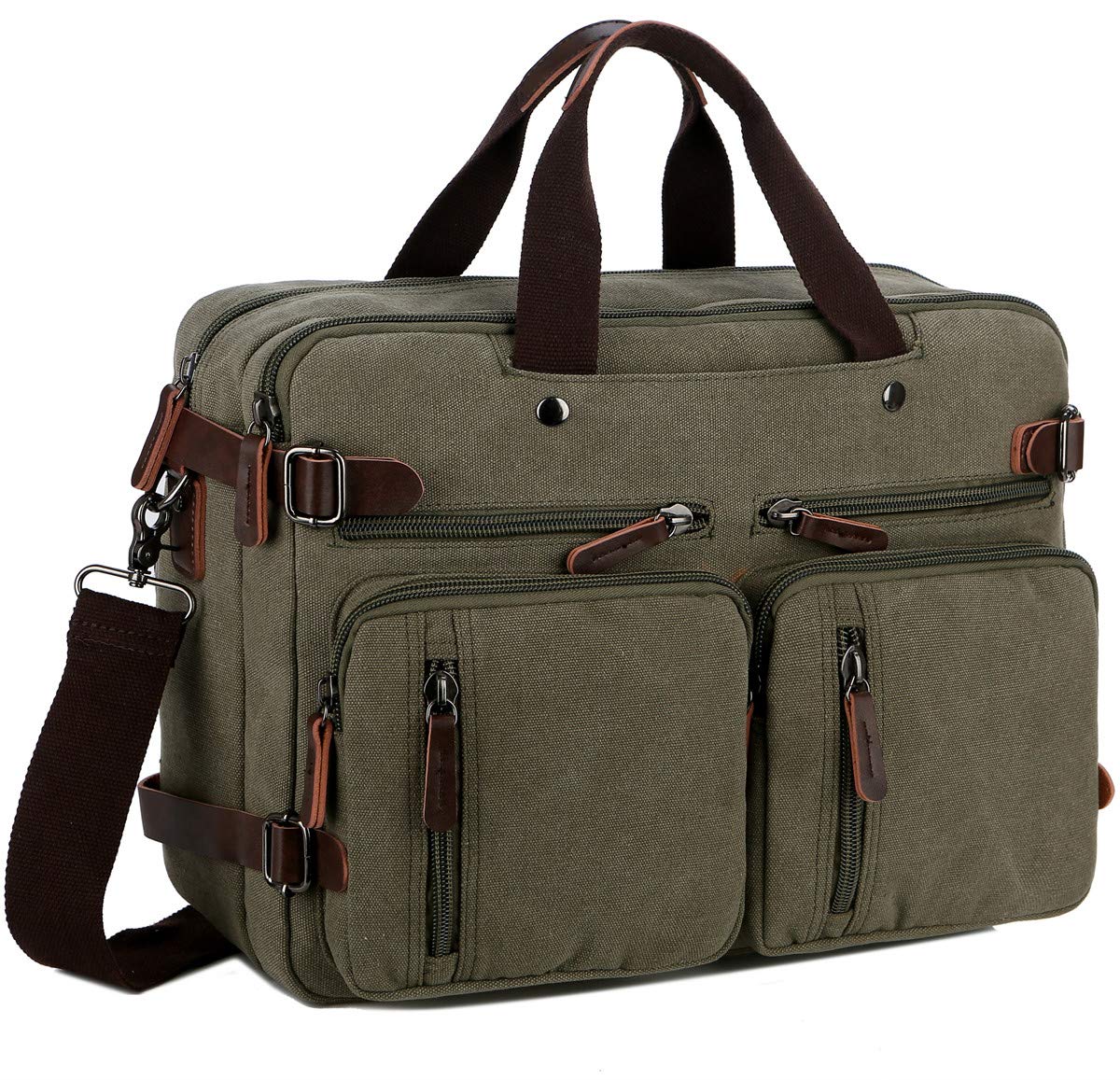 Baosha Convertible Briefcase Backpack 17 Inch Laptop Bag Case Business Briefcase HB-22 (Amy Green)