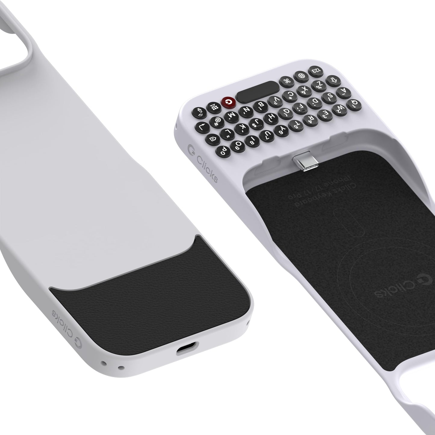 Clicks Keyboard Case for iPhone 17 Pro Max - Smoke