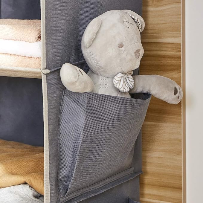 YOUDENOVA Hanging Closet Organizer, 5-Shelf Closet Hanging Storage Shelves