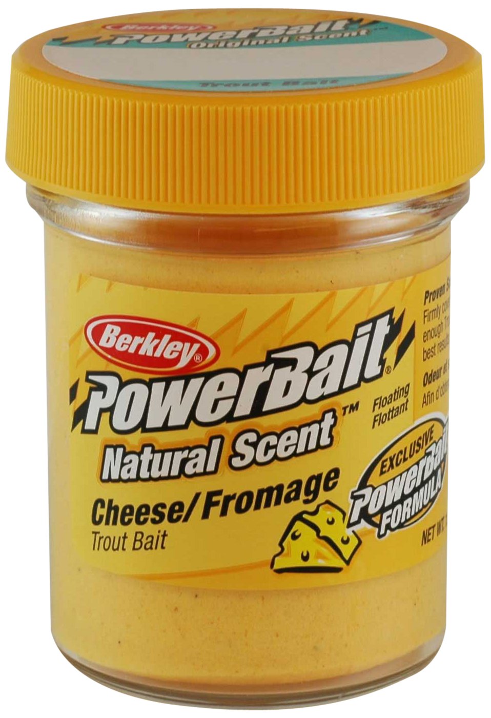 Berkley PowerBait Natural Scent Trout Bait Cheese, 1 pack