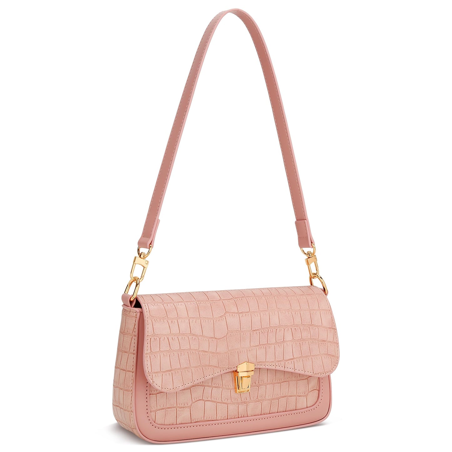 KKXIU Small Shoulder Bag for Women Cute Purses Mini Hobo Handbag Trendy Clutch Purse-S,Pink