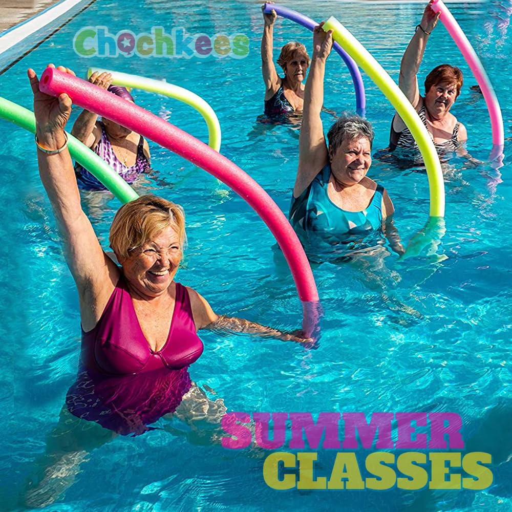 2-Pack Black Floating Pool Noodles Foam Tube 2-Pack, Thick Hollow Noodles for Floating in The Swimming Pool, 52" Inches Long