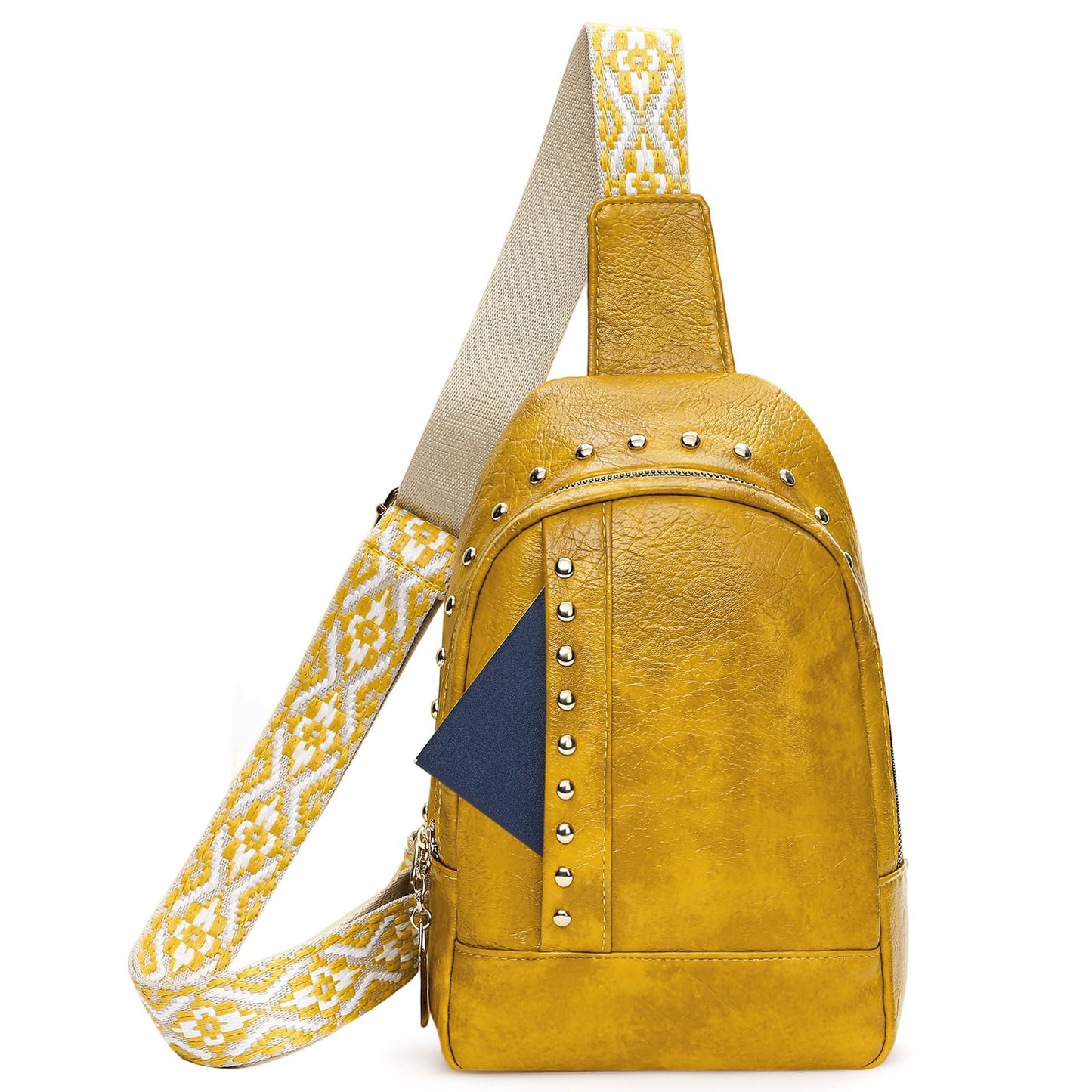 FALAN MULE Crossbody Bag for Women Pu Leather Sling Bags Fanny Pack Chest Bag