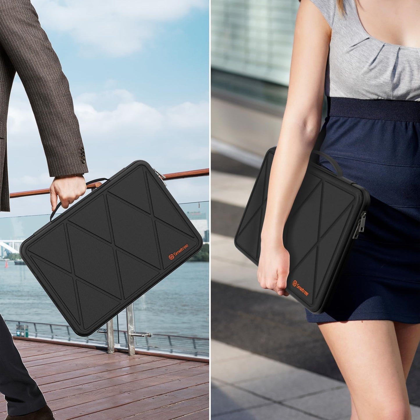 Smatree MS54T Hard EVA Protective Sleeve Case with Stand Compatible for 14 inch ASUS Vivobook 14 Notebook Bag