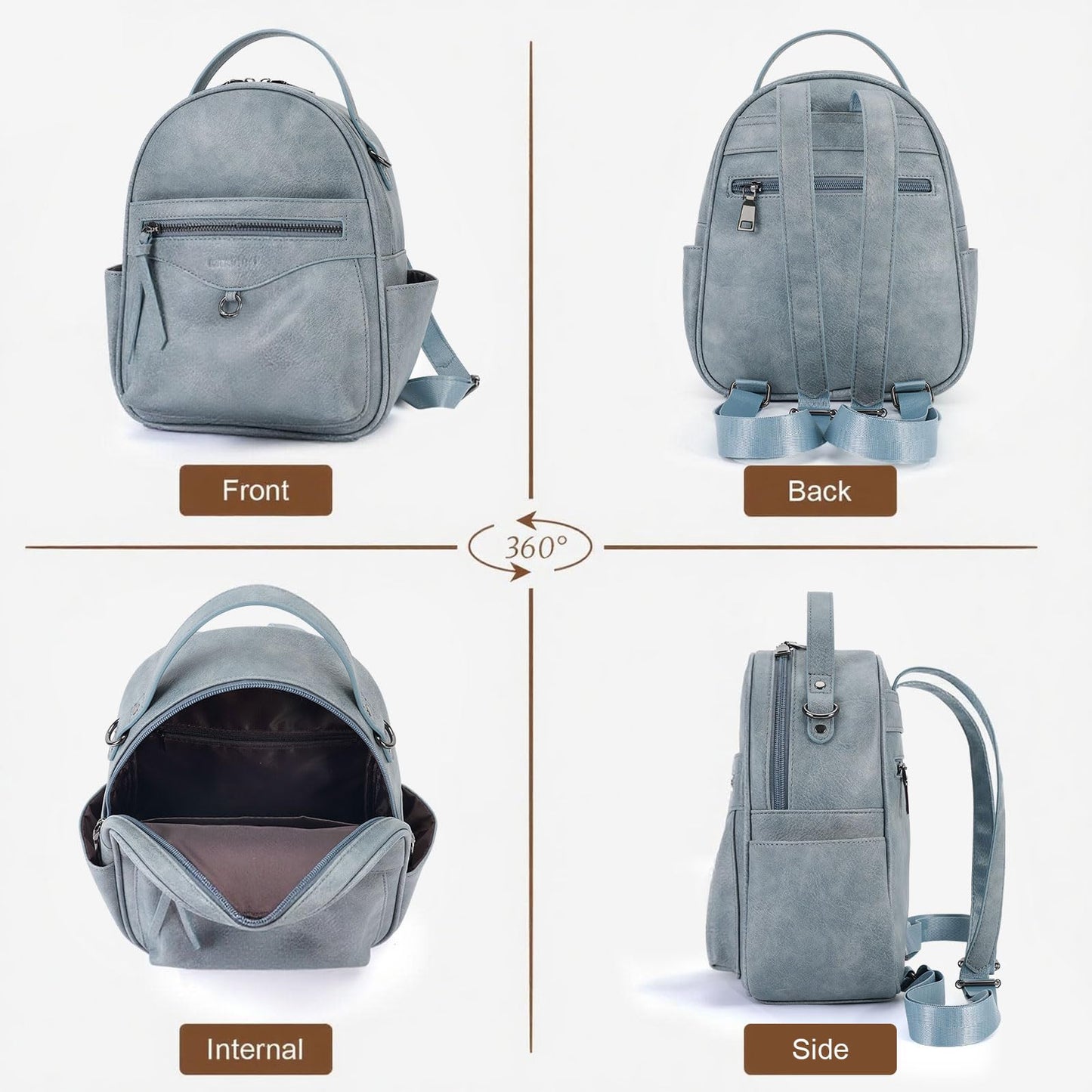 KITEVIUN Mini Backpack Purse for Women Fashion Cute Small Travel Backpacks Daypacks Shoulder Handbag