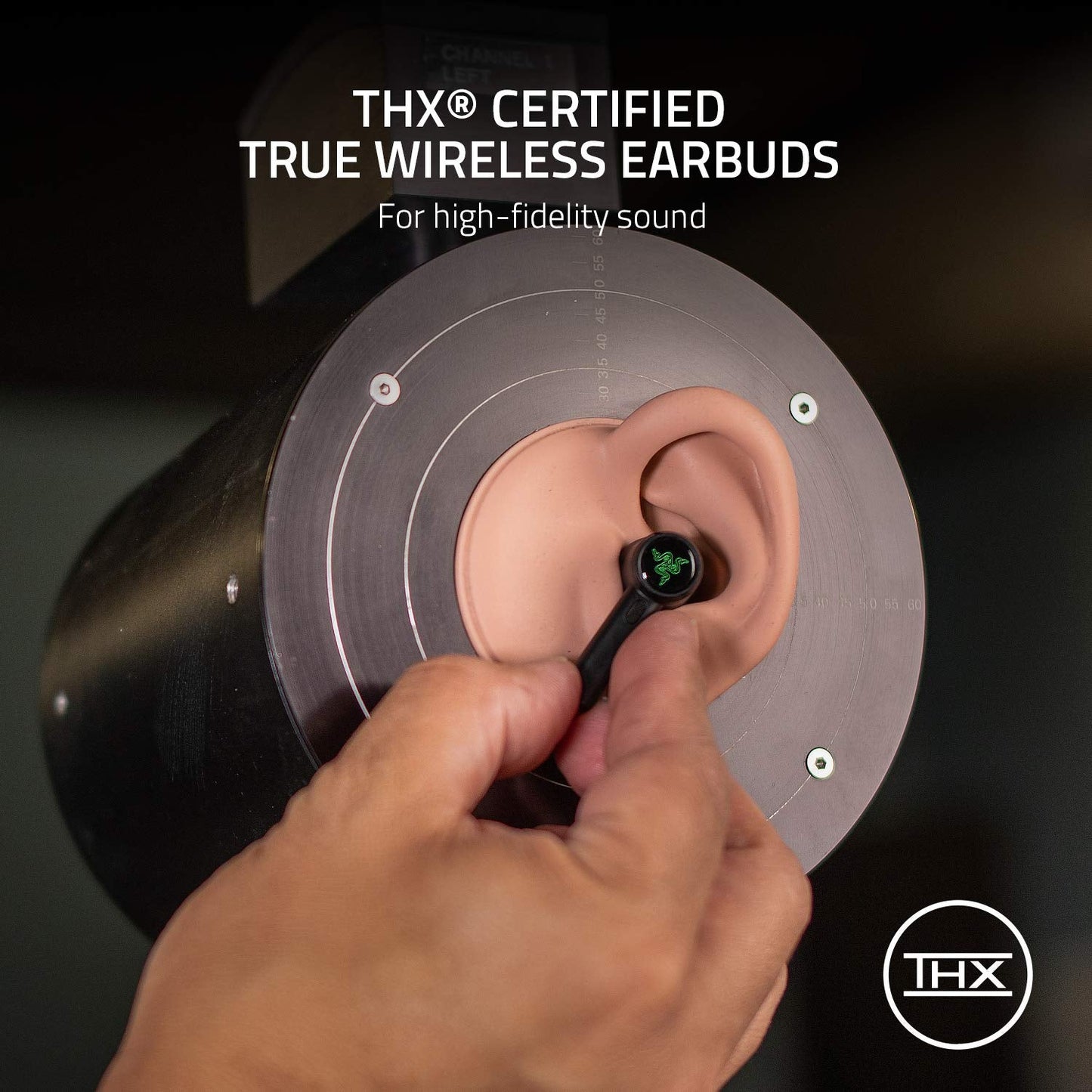 Razer Hammerhead True Wireless Pro Bluetooth Gaming Earbuds: THX Certified - Advanced Hybrid Active Noise Cancellation - 60ms Low-Latency - Touch Enabled - <20 Hr Battery Life - Classic Black