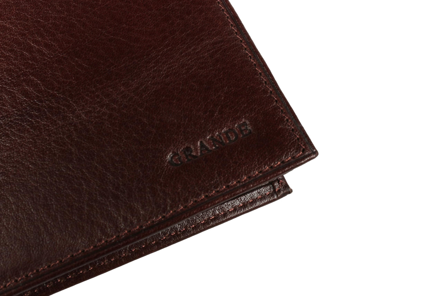 grande 1488 - Genuine Leather Bifold Classic Men Wallet with ID Window - Dark Brown