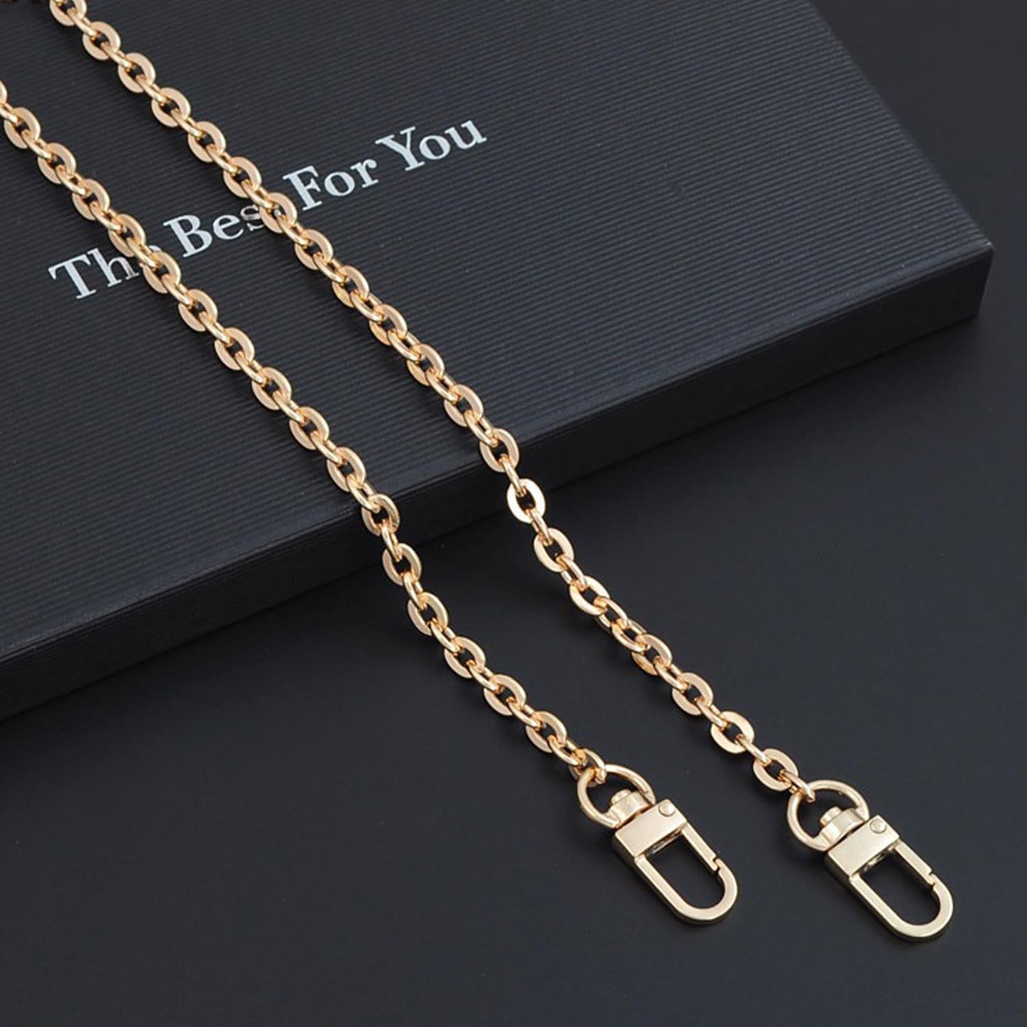 BEUDW Purse Chain Strap Crossbody Gold Chain Shoulder Bag Replacement Strap(Length:34.4inch)