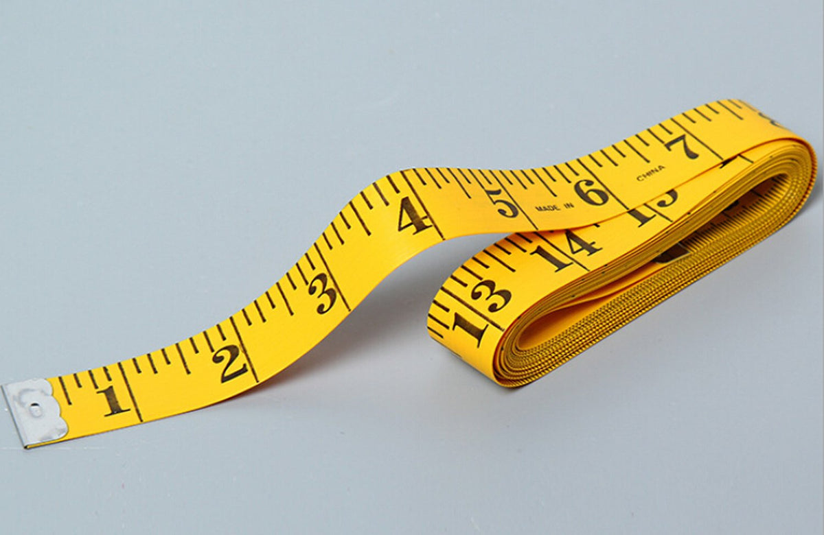 Soft Tape Measure Double Scale Measuring Tape Body Sewing Flexible Tailor Craft Vinyl Ruler for Weight Loss Medical Body Measurement, Has Centimetre Scale on Reverse Side (2pcs Yellow-60 inch)