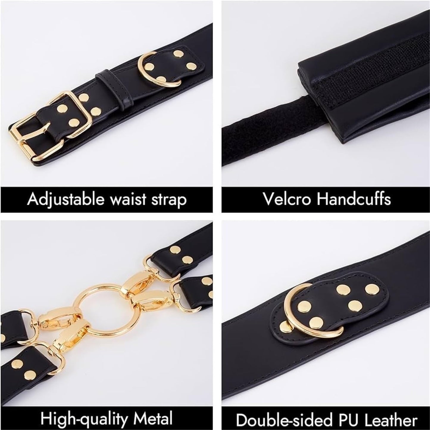 Women Belts Punk Thigh Harness Leather Waist Chain Goth Belt Leg Garter for Party Nightclub Accessoires(Red)