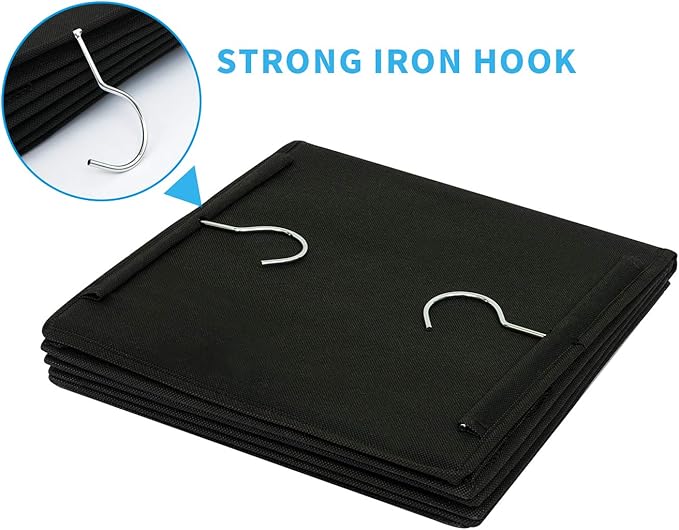 2 Pack Hanging Closet Organizer, 5 Shelves Hanging Storage