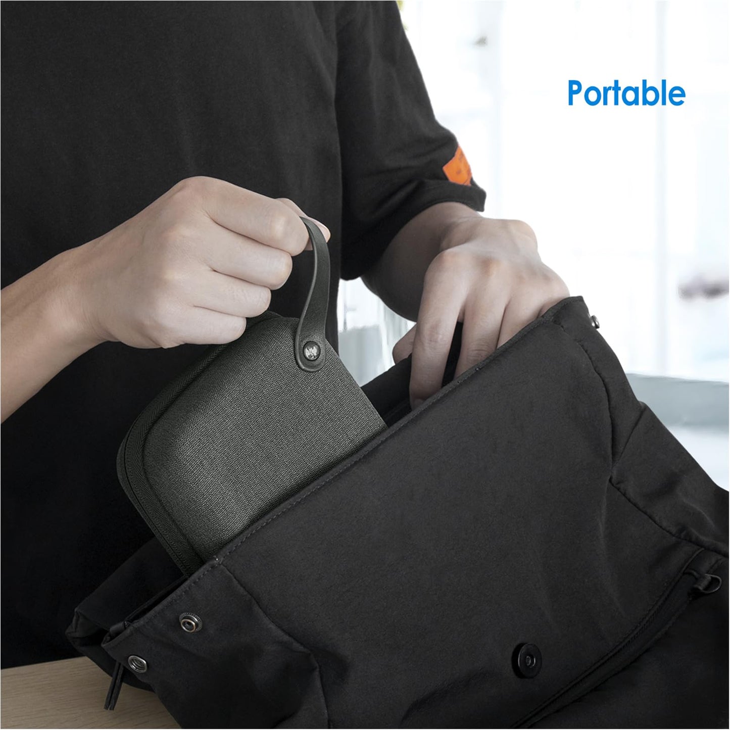 JETech Travel Accessories Organizer Case, Portable Electronic Pouch Gadget Bag for MacBook Power Adapter Chargers, Cables, Power Bank, Mouse, Stylus Pen, Earphone, SD Card, USB Flash Drive
