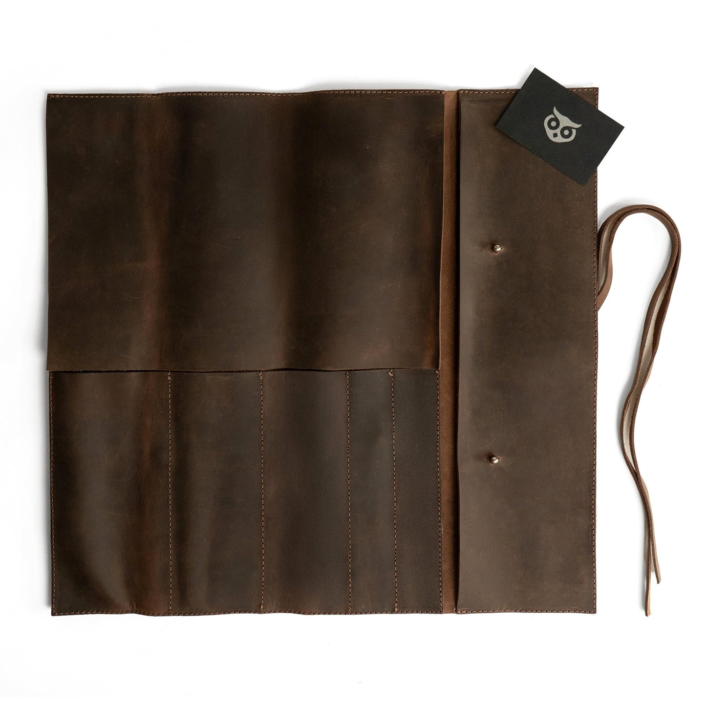 Rustic Leather Knife Roll Case, Durable Chef Knife Bag for Professional Chefs, Knife Roll Bag, Portable Carrying Case for Knives and Tools, Ideal for Culinary Travel, Knife Bags for Chefs Professional