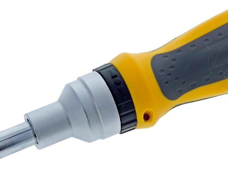IDEAL 21-in-1 Ratcheting Multi-Bit Screwdriver - Twist-A-Nut Design for Versatile Use