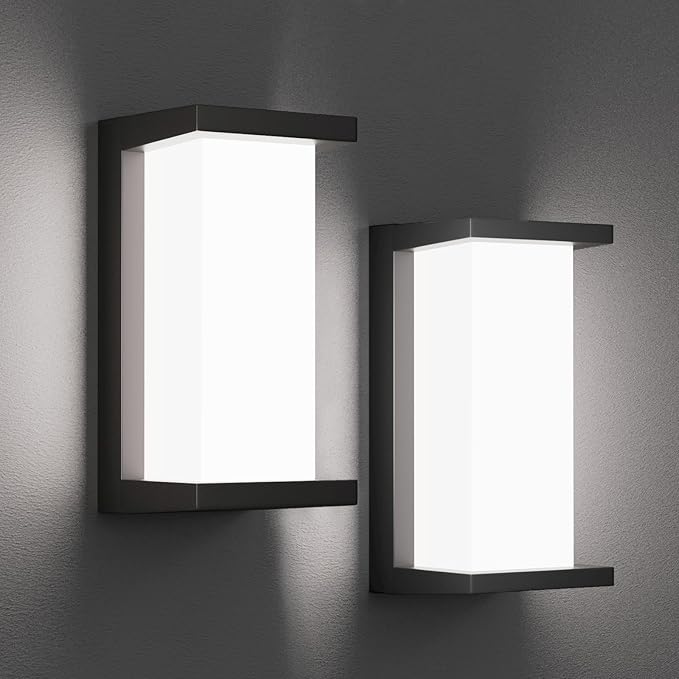 Outdoor Wall Sconce Lights Exterior Lighting fixtures LED,1500LM 3000K 4000K 5000K Adjustable Wall Mount Porch Lights,Outdoor Sconce Lamp for Front Door Garage Coach