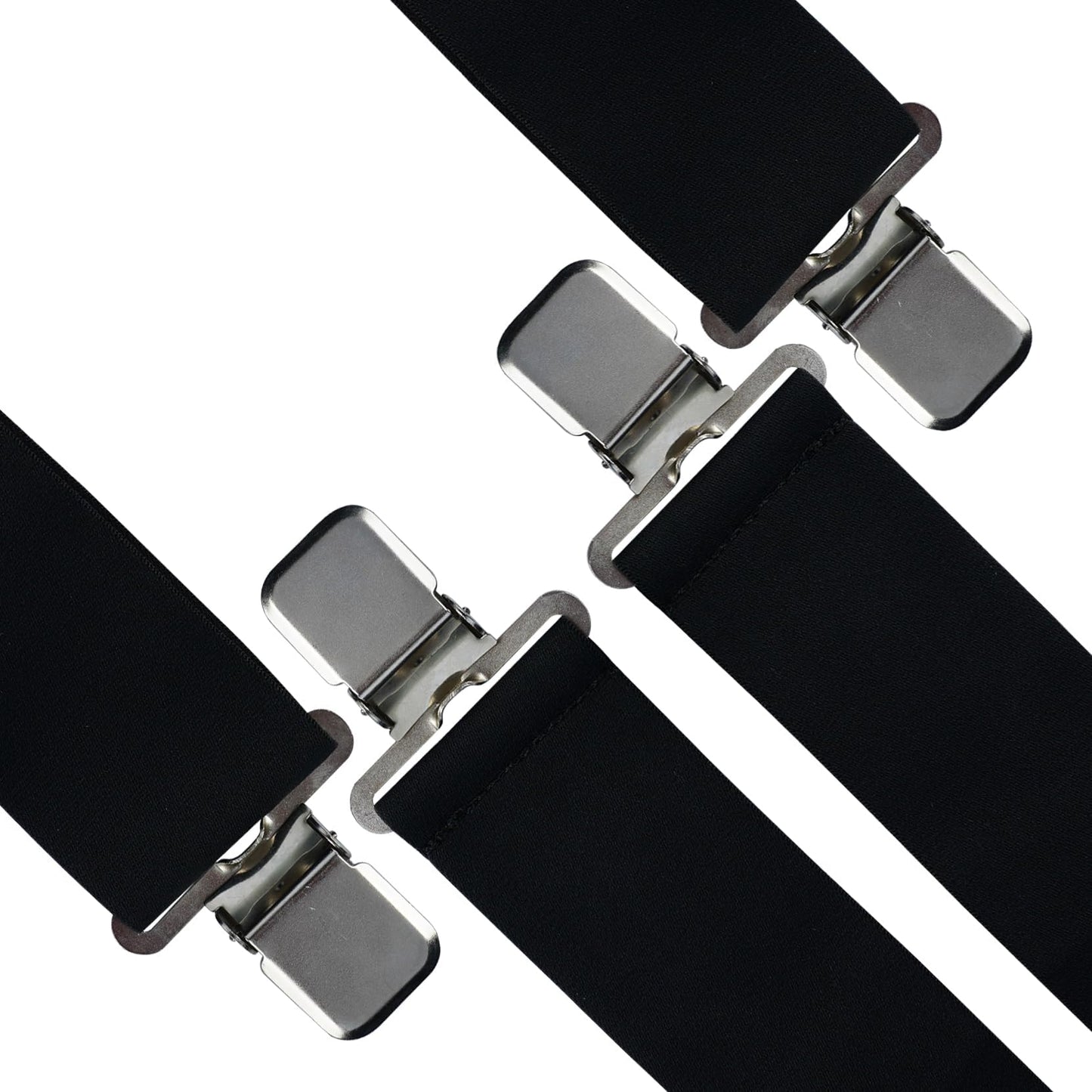 MELOTOUGH Suspenders for Men Heavy Duty Men's Suspenders w/Clip Big and Tall Work suspenders Mens Suspenders for Jeans (Black)
