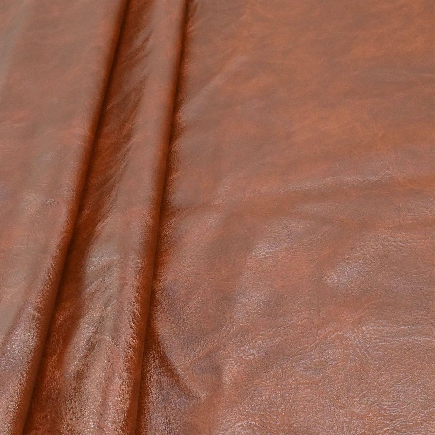 250cm x 140cm (98 x 54 Inch) Soft Leather Fabric - Faux Leather Fabric -1mm Thick for Upholstery - DIY Crafts - Brown Crazy Horse Distress
