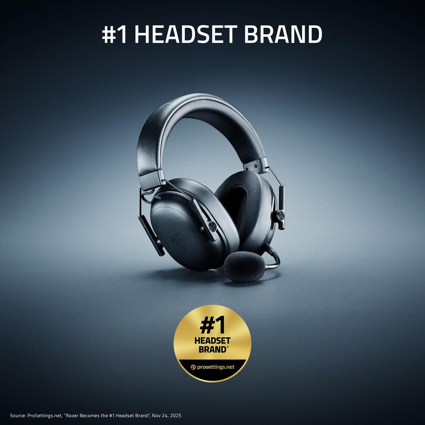 Razer BlackShark V3 X HyperSpeed Wireless Gaming Headset for PC: 50mm Drivers - Cardioid Mic - 2.4 GHz, Bluetooth, USB - Works with Mac, PS5, Nintendo Switch, Smartphone - 70 Hr Battery - Black