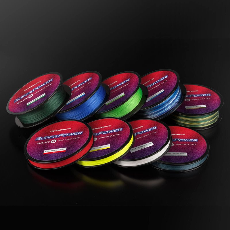 KastKing Superpower Silky8 Braided Fishing Line, Camo, 8 Strands, 30 LB, 500 Yds