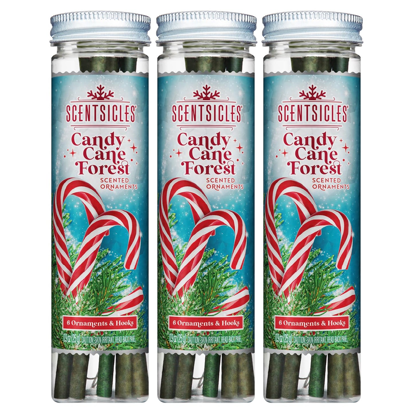 Scentsicles Candy Cane Forest Scented Christmas Ornaments 3 Pack