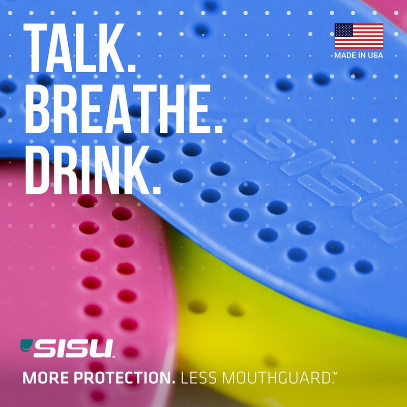 SISU Aero Small Mouthguard, Forest Green - 30% Stronger Protection for Lacrosse, Football, Hockey, Roller Derby, Team Sports - Remoldable Up to 20 Times - Ultra Slim - Non Toxic