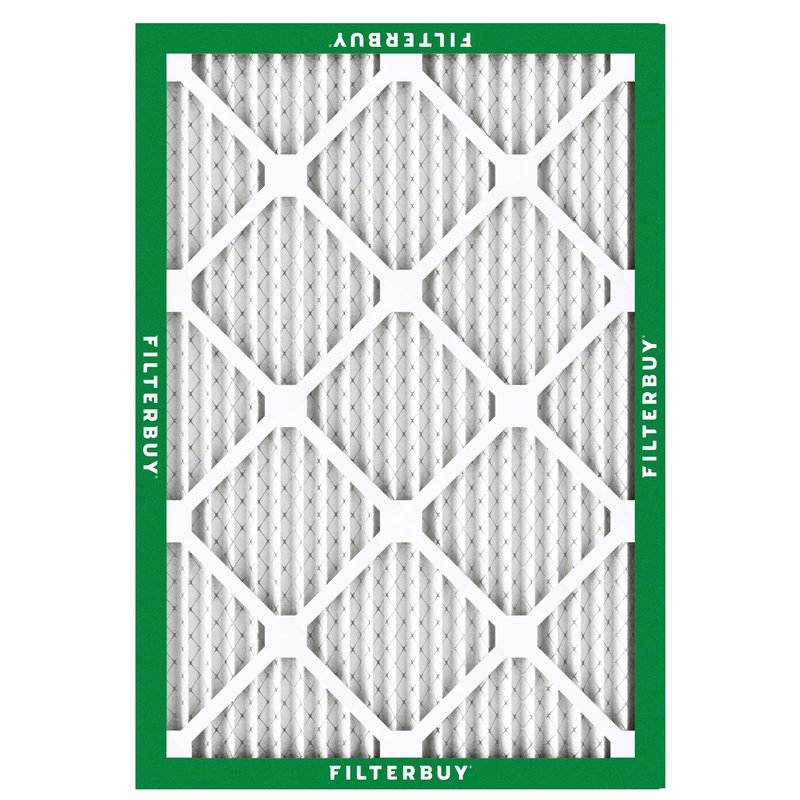 Filterbuy 8x14x1 Air Filter MERV 8 Essential Dust & Allergy Defense (2-Pack), Electrostatic Pleated HVAC AC Furnace Filters Replacement, Made in USA (Actual Size: 7.50 x 13.50 x 0.75)