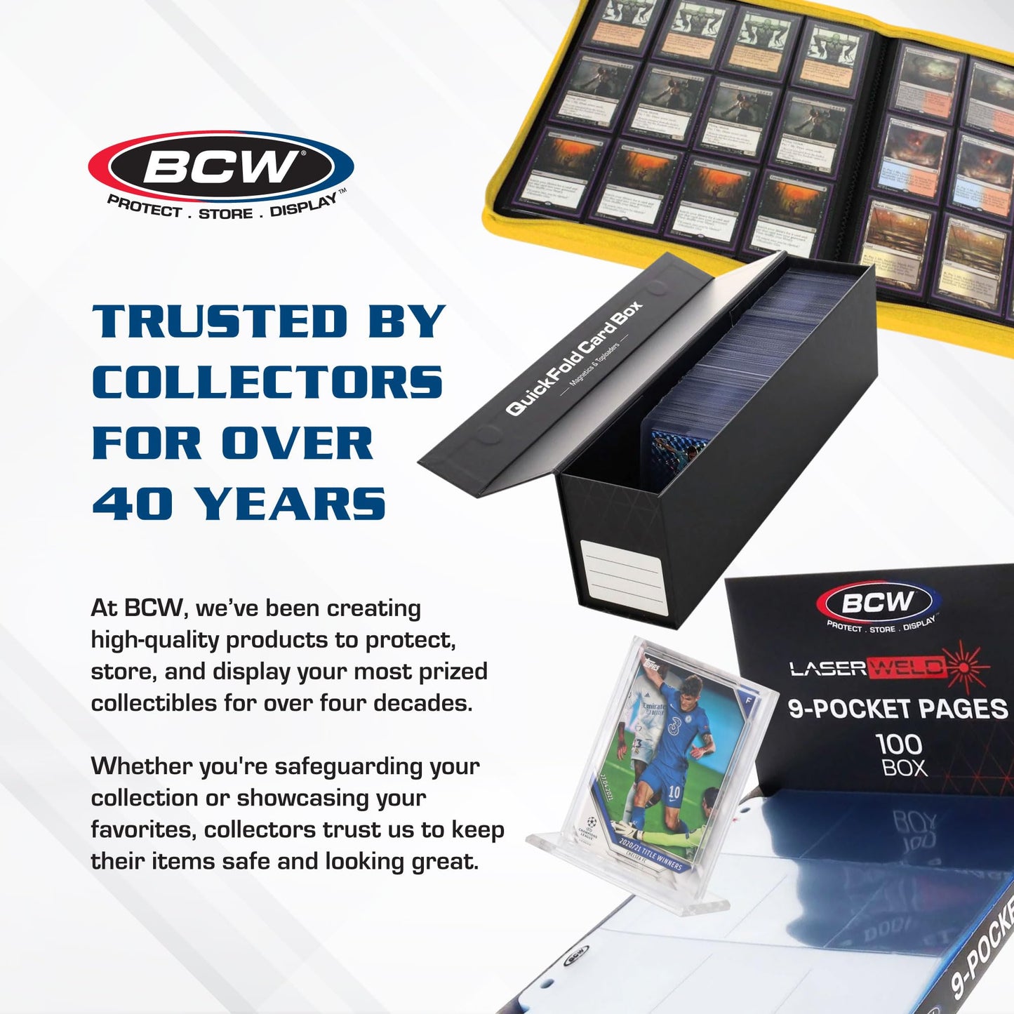 BCW 197 PT. Thick Card Topload Holder - Pack of 10 | Durable Rigid PVC Toploader | Toploaders for Memorabilia, Jersey, Patch, and Relic Cards | Ideal for Collectors and Hobbyists
