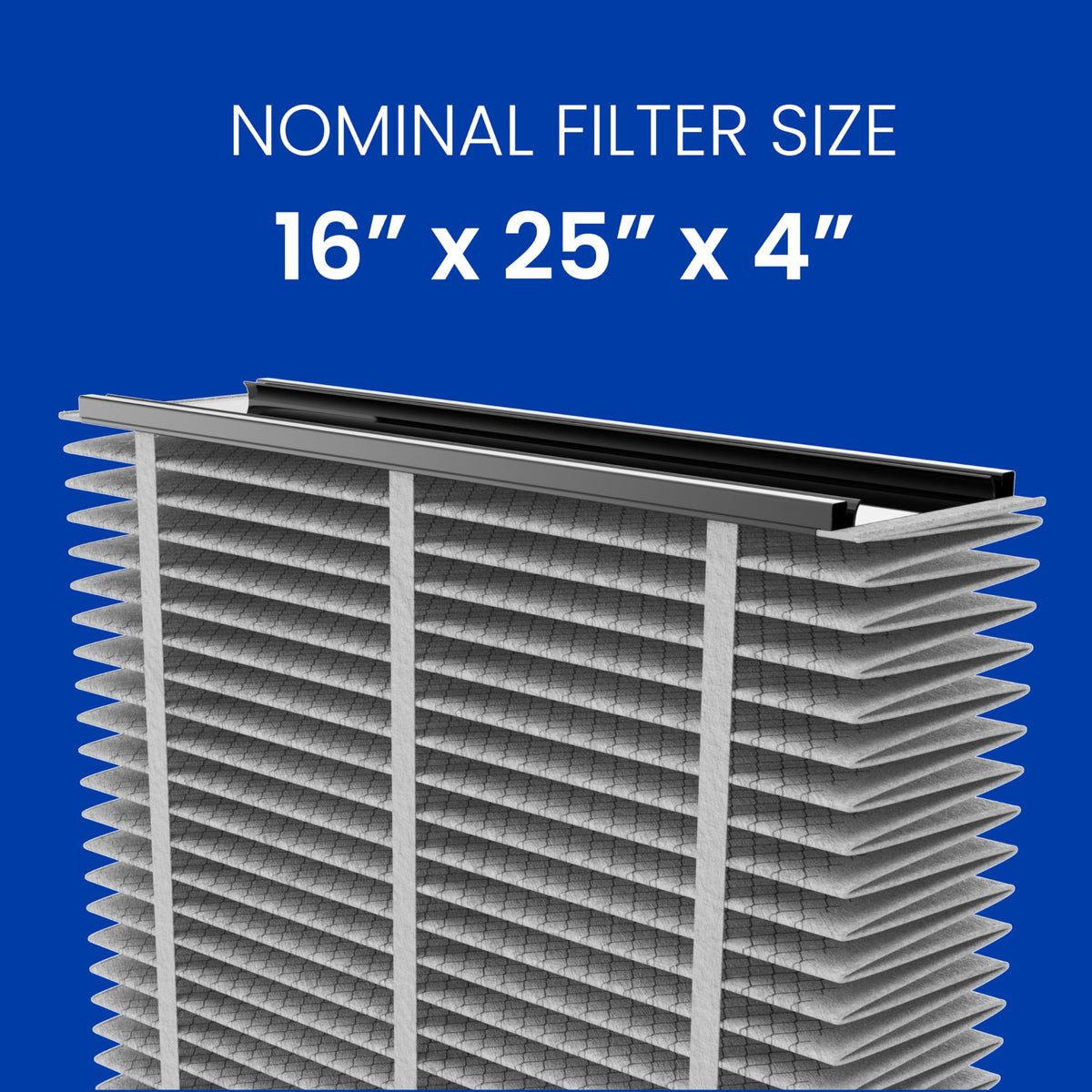 Genuine AprilAire 413CBN Replacement Filter for AprilAire Whole House Air Purifiers - MERV 13 with Carbon, Healthy Home Allergy + Odor Reduction, 16x25x4 Air Filter (Pack of 1)