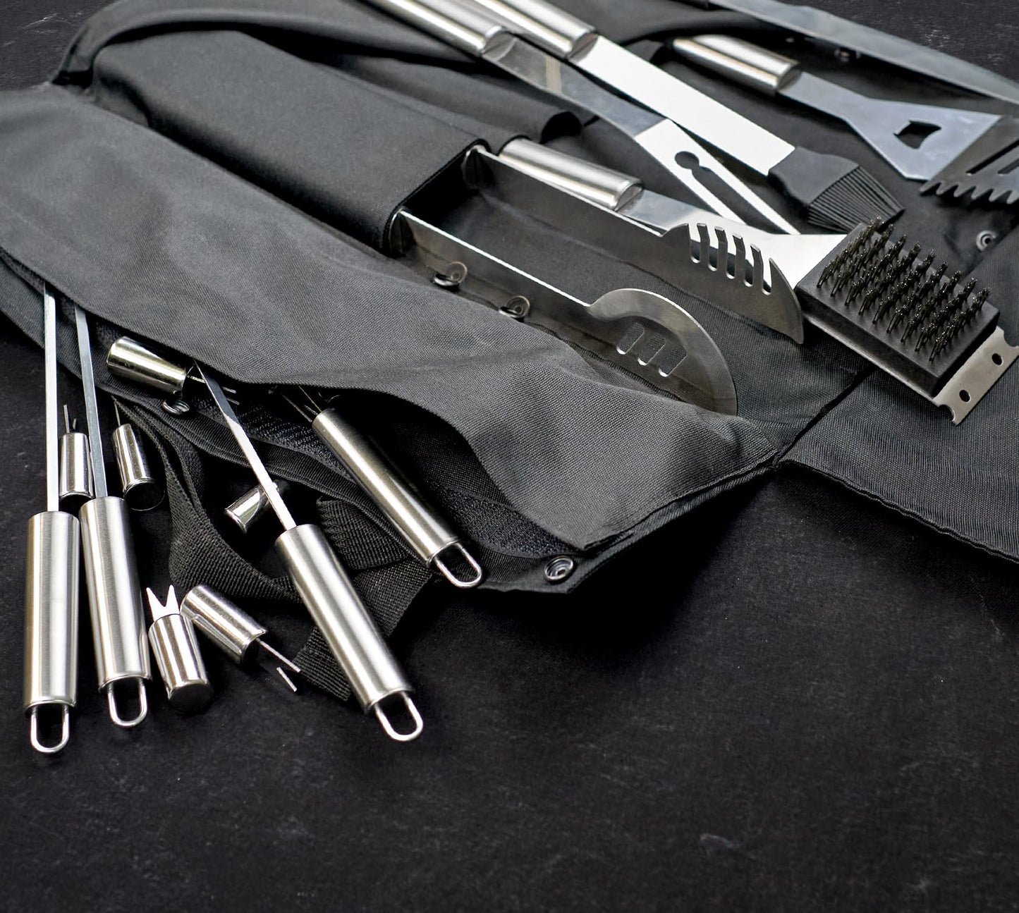 Grill Accessories for Outdoor Grilling - Outdoor Grill Accessories for Barbeque - Premium Grill Tool Sets Grilling Utensils Set - Griddle Accessories Kit - BBQ Gear