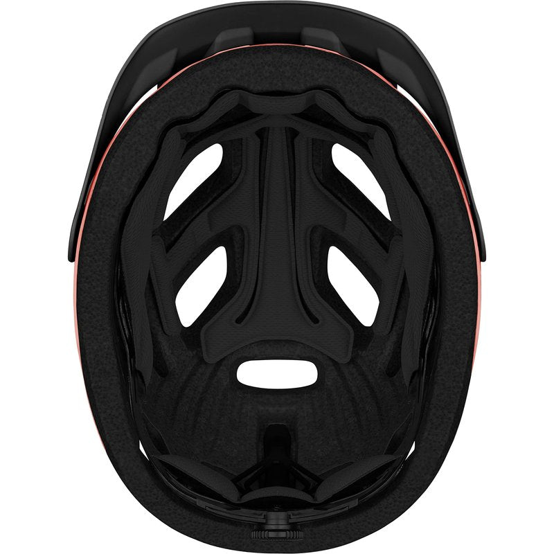 Retrospec Lennon Bike Helmet with LED Safety Light Adjustable Dial & Removable Visor - Adjustable Bicycle Helmet for Adult Men & Women - Matte Melon One Size