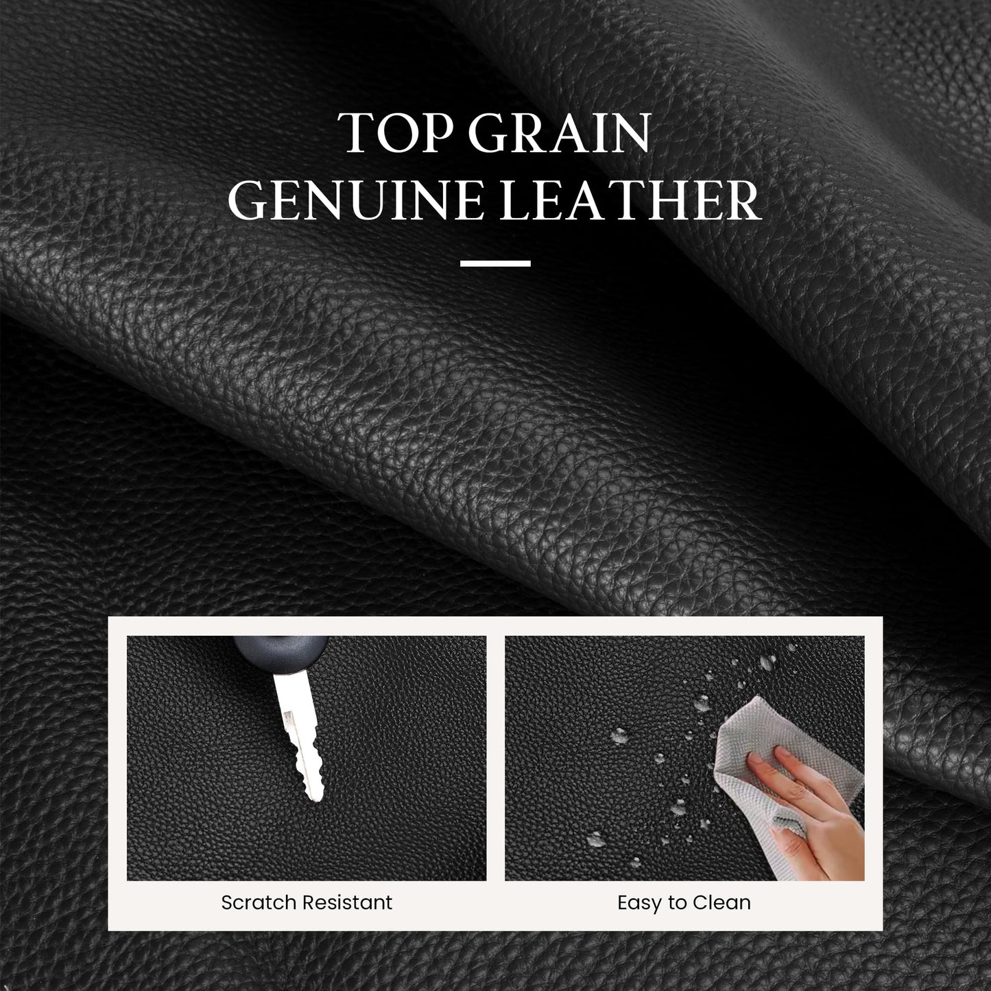 befen Genuine Leather Purse for Women, Black Leather Crossbody Bag Soft Hobo Purse Women's Shoulder Handbags with 2 Removable Straps Designer Cross Body Purses for Everyday & Travel & Work