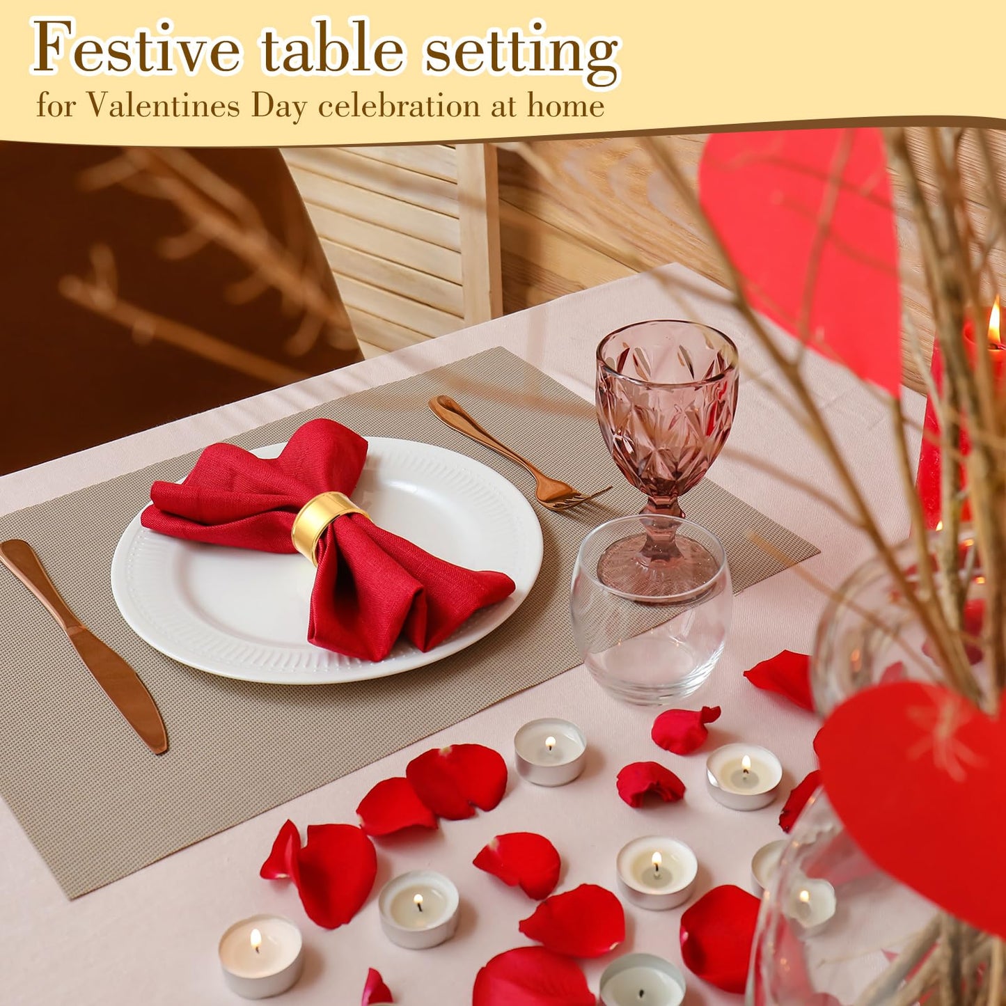 Lounsweer 100 Pcs Gold Napkin Rings Metal Round Holders Buckles for Napkins Weddings Table Serviette Receptions Banquet Birthday Christmas Party Decorations (Basic)