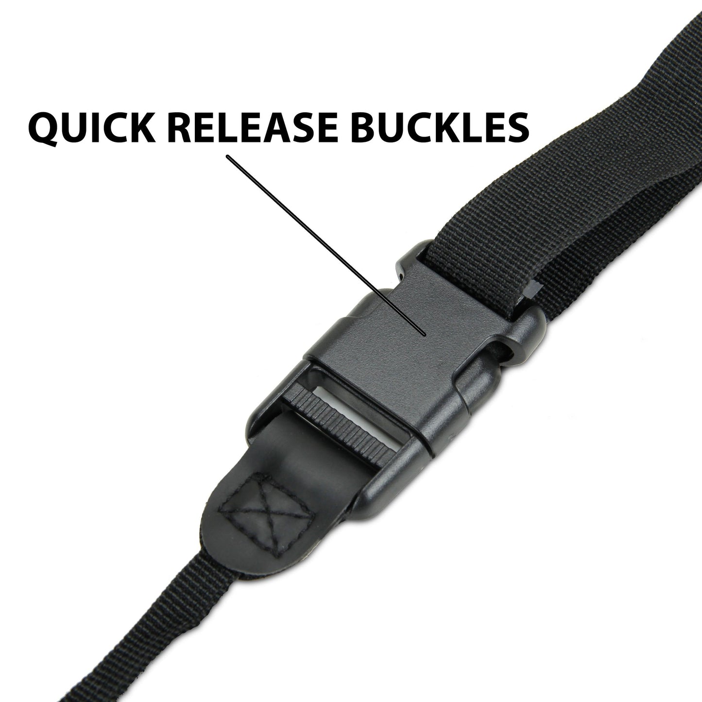 USA Gear DSLR Camera Strap Chest Harness with Quick Release Buckles, Black Neoprene Pattern and Accessory Pockets - Compatible with Canon, Nikon, Sony and More Point and Shoot and Mirrorless Cameras