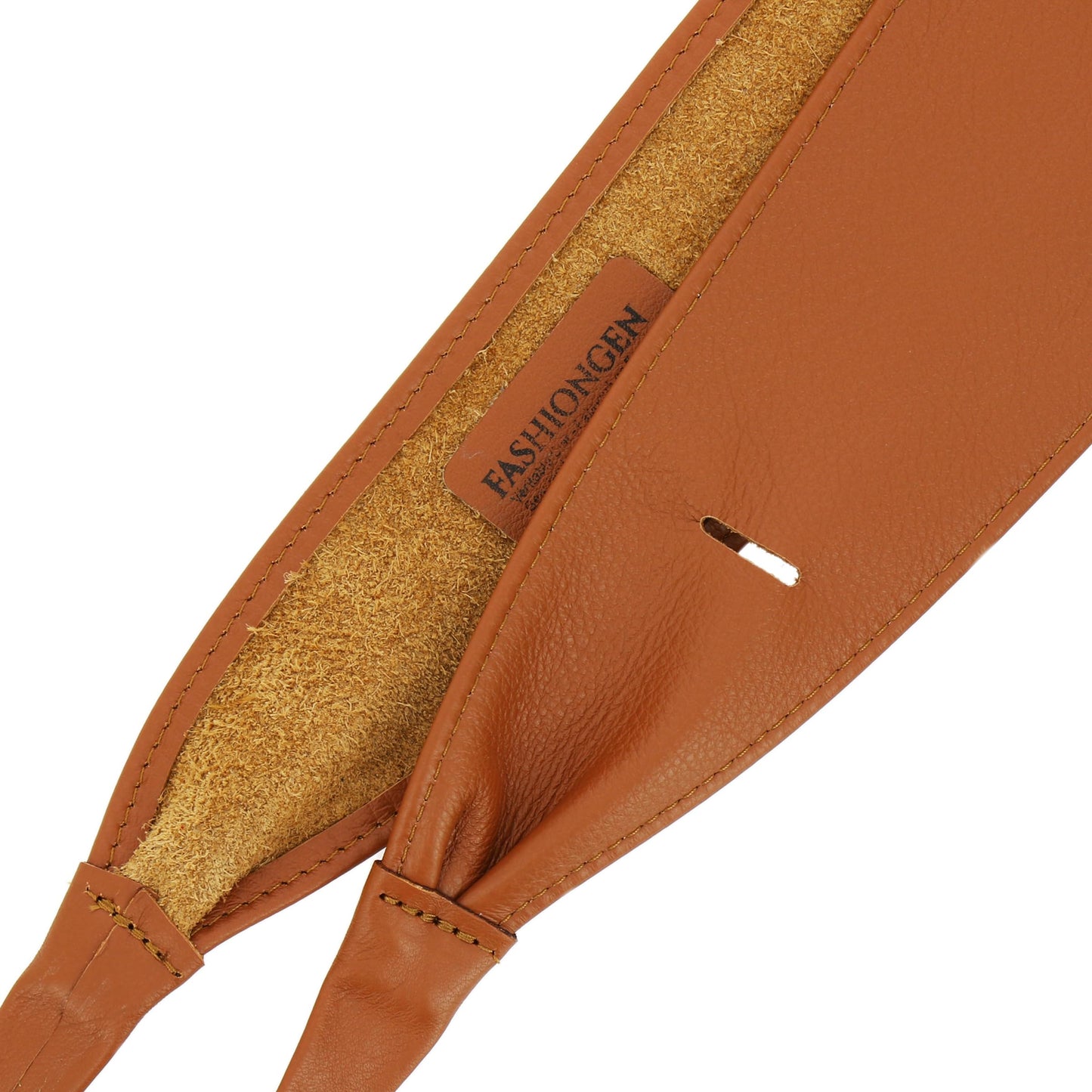FASHIONGEN - Woman Italian leather Obi belt, CASSIANE - Camel, 3XL