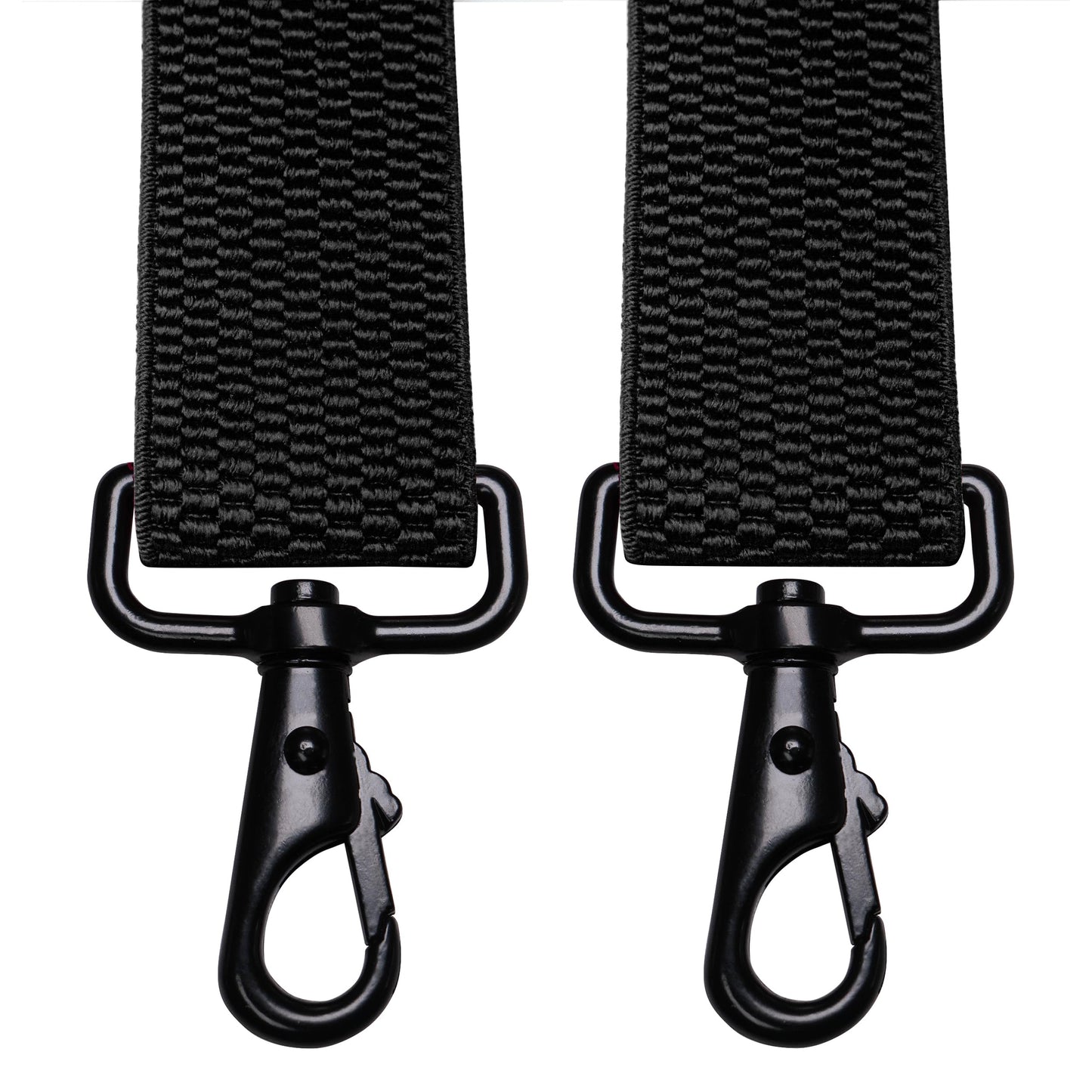 JEMYGINS 1.48" Wide Heavy Duty Black Suspender with 4 Swivel Hooks for Jeans Pants(3)