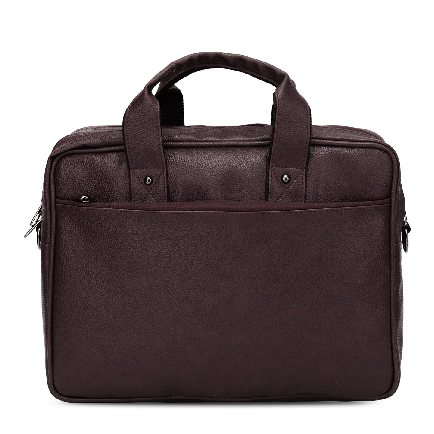 Brown Vegan Leather Laptop Messenger Bag for Men 14.6 Inch β Professional Business Briefcase, Waterproof Office Shoulder Bag with Adjustable Strap, Multi-Pocket Work Satchel for Travel & Daily Use