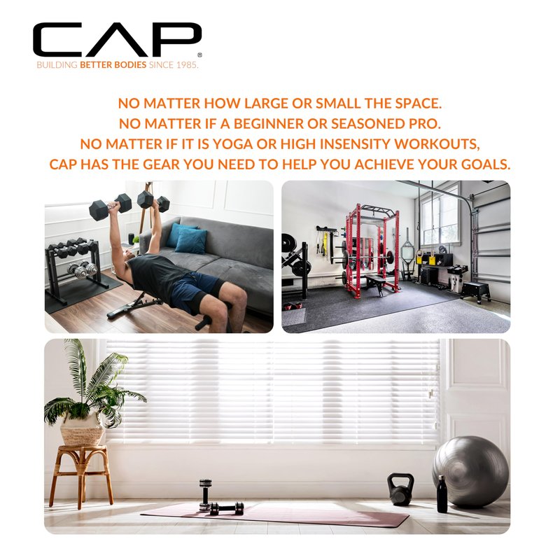 CAP 35 LB Olympic Barbell, 7ft Strength Training Weight Bar, Chrome